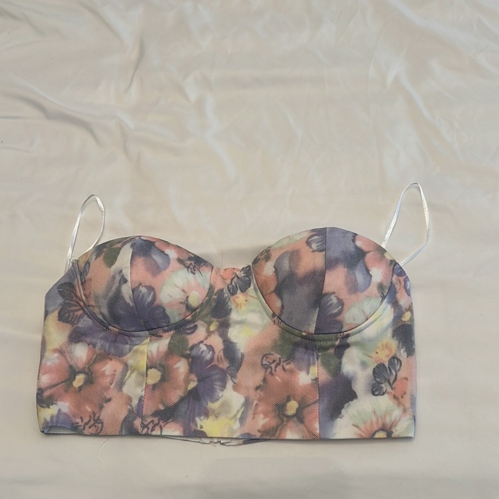 Superdown Cropped Bustier Top - image 2